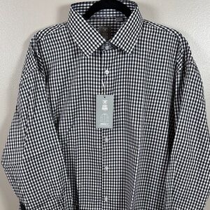 Stacy Adams Black and White Gingham Men's Shirt